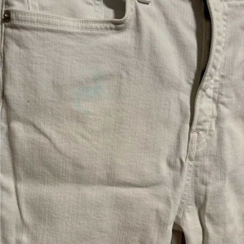 Veronica Beard Carly Kick-Flare High Rise Jeans White- Size 31 (12) - Picture 4 of 12